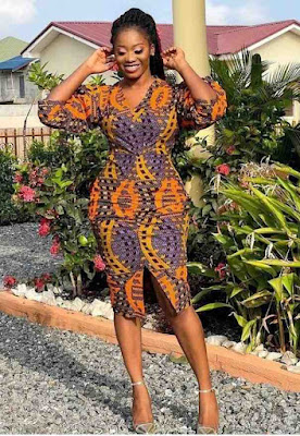 Latest Ankara Midi gown styles