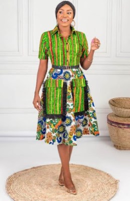 Latest Ankara Midi gown styles