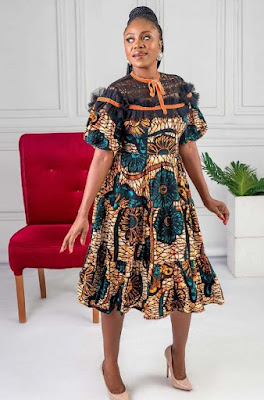 Latest Ankara Midi gown styles