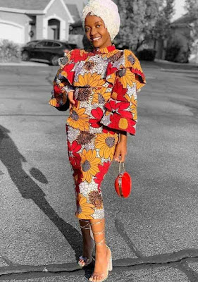 Latest Ankara Midi gown styles