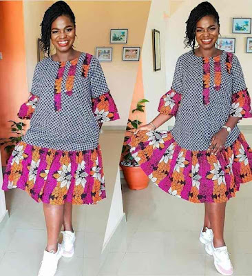 Latest Ankara Midi gown styles