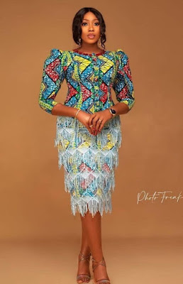 Latest Ankara Midi gown styles