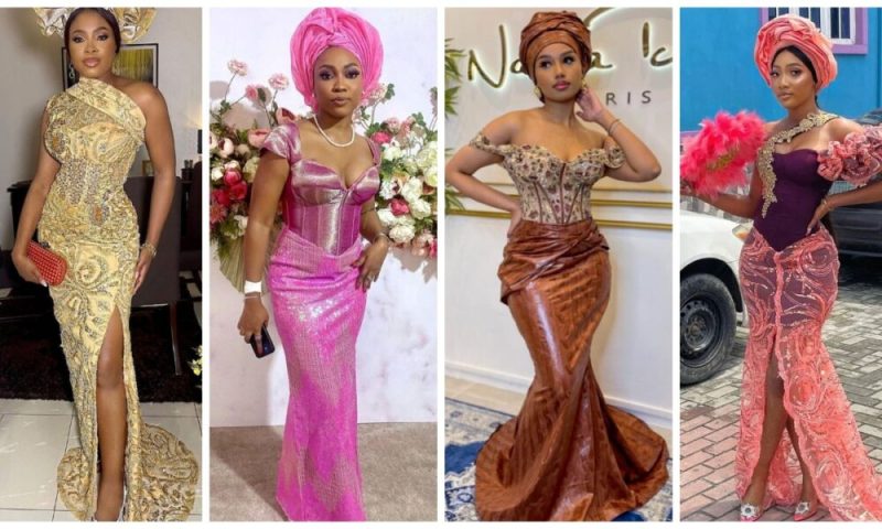 Latest and Trendy Lace and Damask Styles for Classy Ladies.