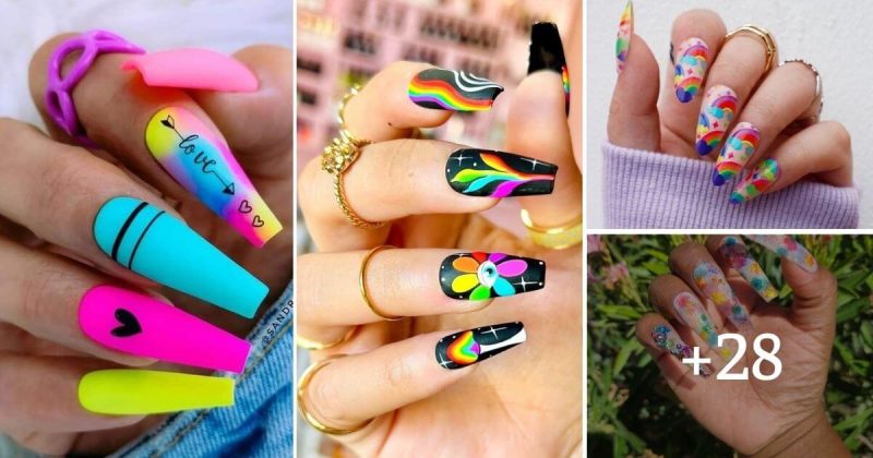 32 Striking Rainbow Nails That Help You Stand Out From The Crowd