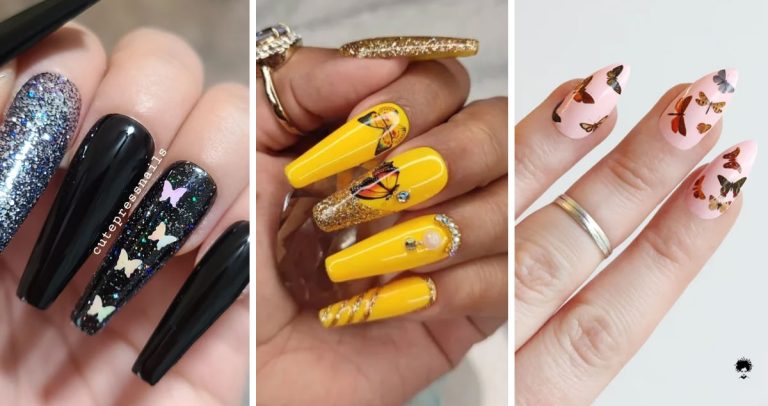 42 Butterfly Nail Design Ideas That Look Beautiful for 2023