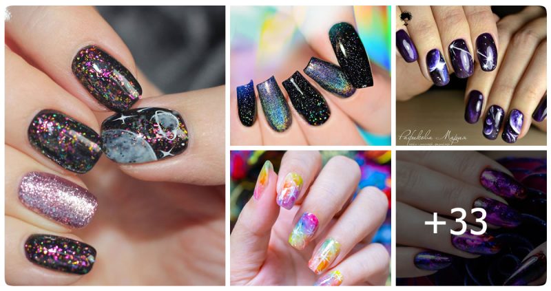 33+ Ideas of Galaxy Nails You Need to Copy Immediately