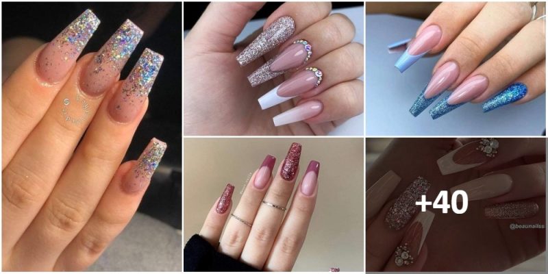 NAILS WITH GLITTER GLITTER β·40+ Great Ideas π