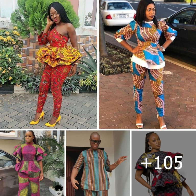 105 PHOTOS:  Ankara blouse and teouser