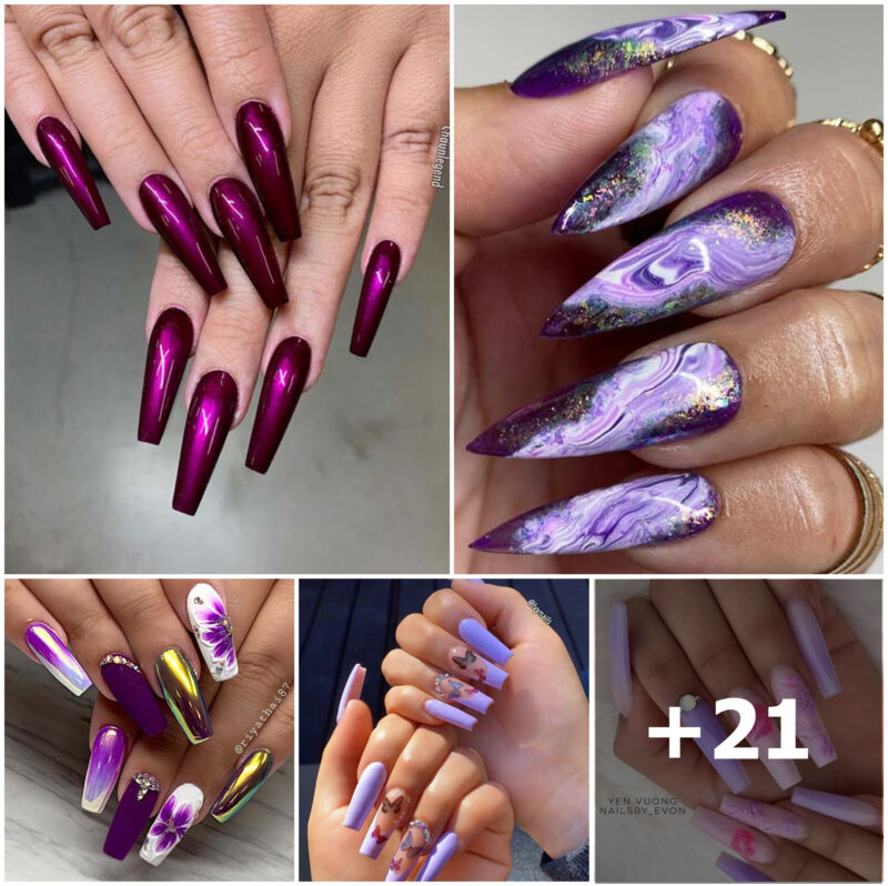21 Pretty Purple Nail Designs and Ideas
