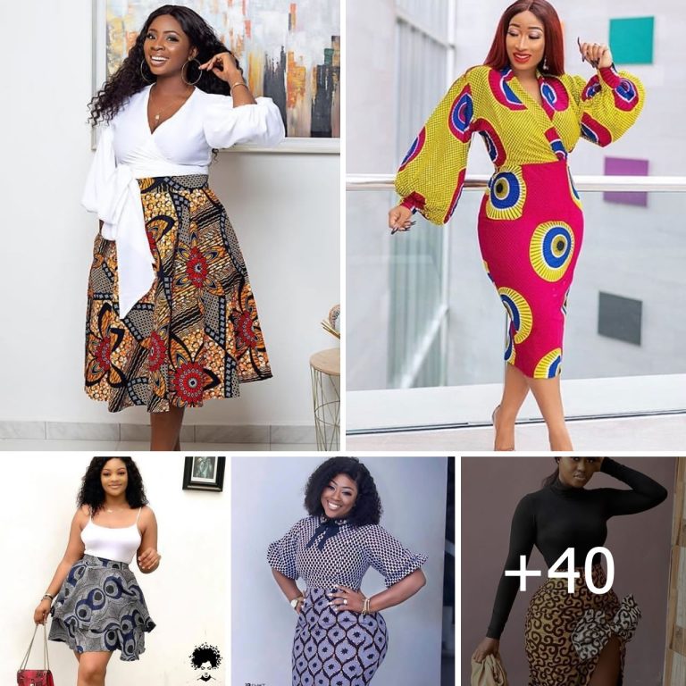 40 PHOTOS: Ankara High Waist Skirt Styles