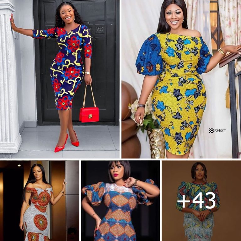 43 PHOTOS: Ankara Midi Gown Styles for Ladies 2024-2025