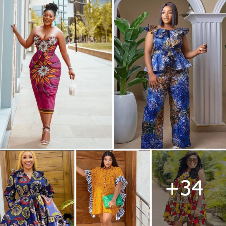 34 PHOTOS: Ankara Dresses To Serve Chic Energy