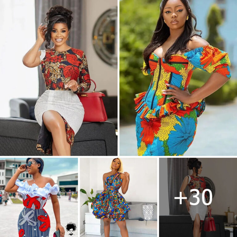 30 PHOTOS: Ankara Shirt Dress Styles For Stylish Ladies