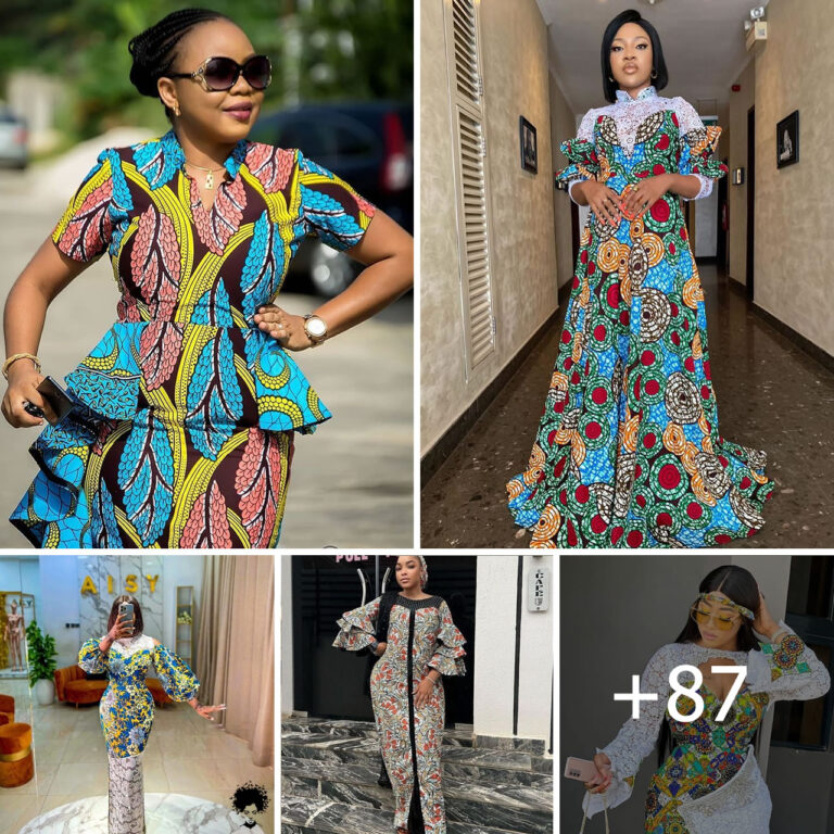 87 PHOTOS: Ankara Long Gown Styles