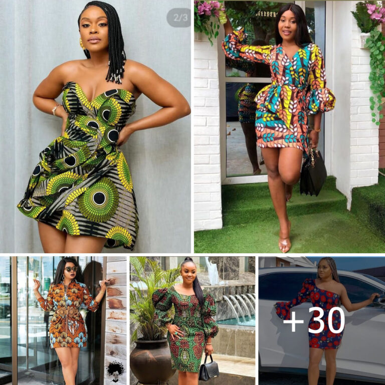 30 PHOTOS: Cute And Stylish Ankara Short Dress Styles