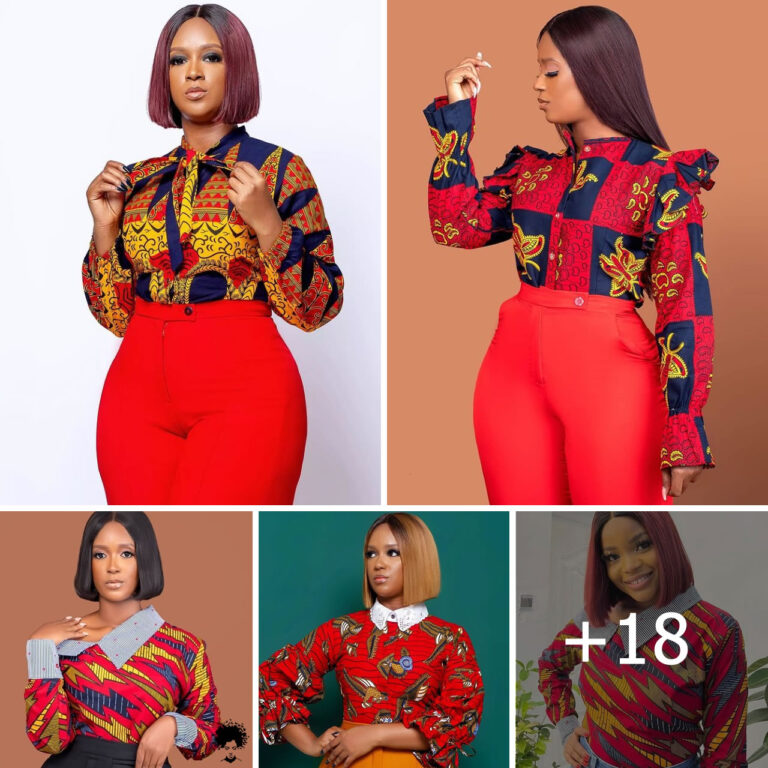 18 PHOTOS: Ankara Blouses For Stylish Ladies