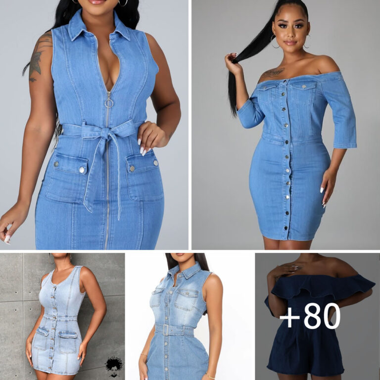 How to Ace Your Look with a Denim Off-the-Shoulder Dress