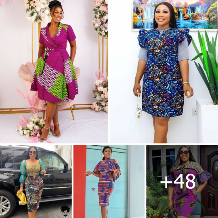 48 PHOTOS: Ankara Short Gown Styles For Stylish African Ladies.