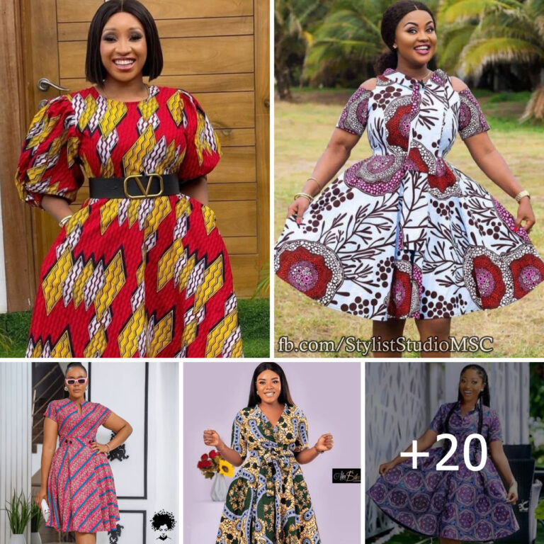20 PHOTOS: Ankara Short Dress Styles