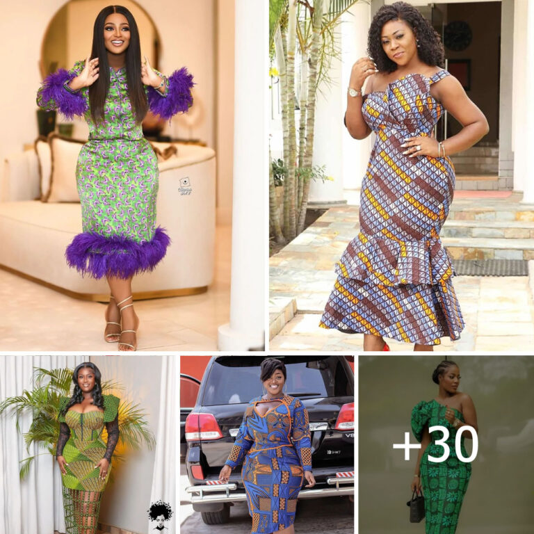 30 PHOTOS:  Mid Length Ankara Styles