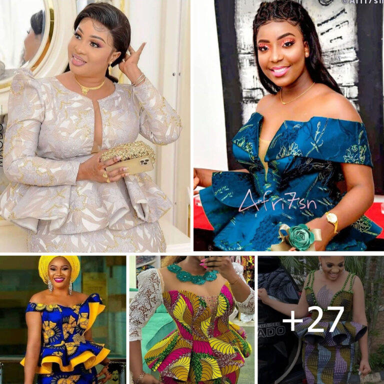 27 PHOTOS: Peplum Blouse Styles For Stylish African Queens