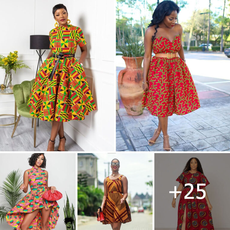 25 PHOTOS: Stylish Ankara Short Gown Styles