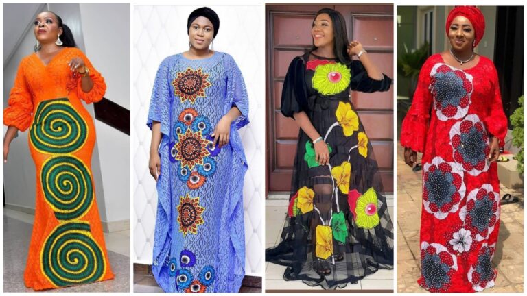 Gorgeous Ankara Patched Bubu Kaftan Styles You Should Consider.