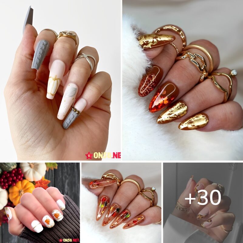 A Beautiful Autumn Manicure With 30 Stunning Fall Nails
