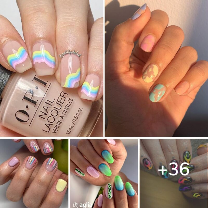 36 Outstanding Rainbow Nails to Brighten Up Your Day