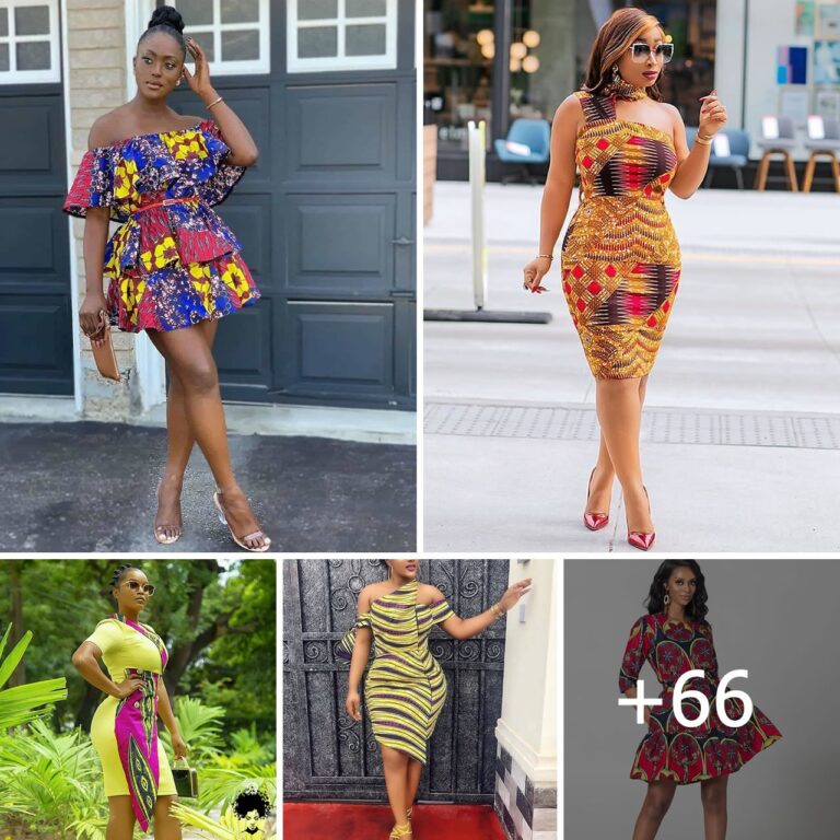 66 PHOTOS: Ankara Short Gown Styles