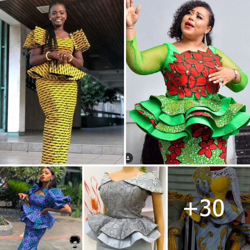 Fabulous And Fascinating Peplum Blouse Styles.