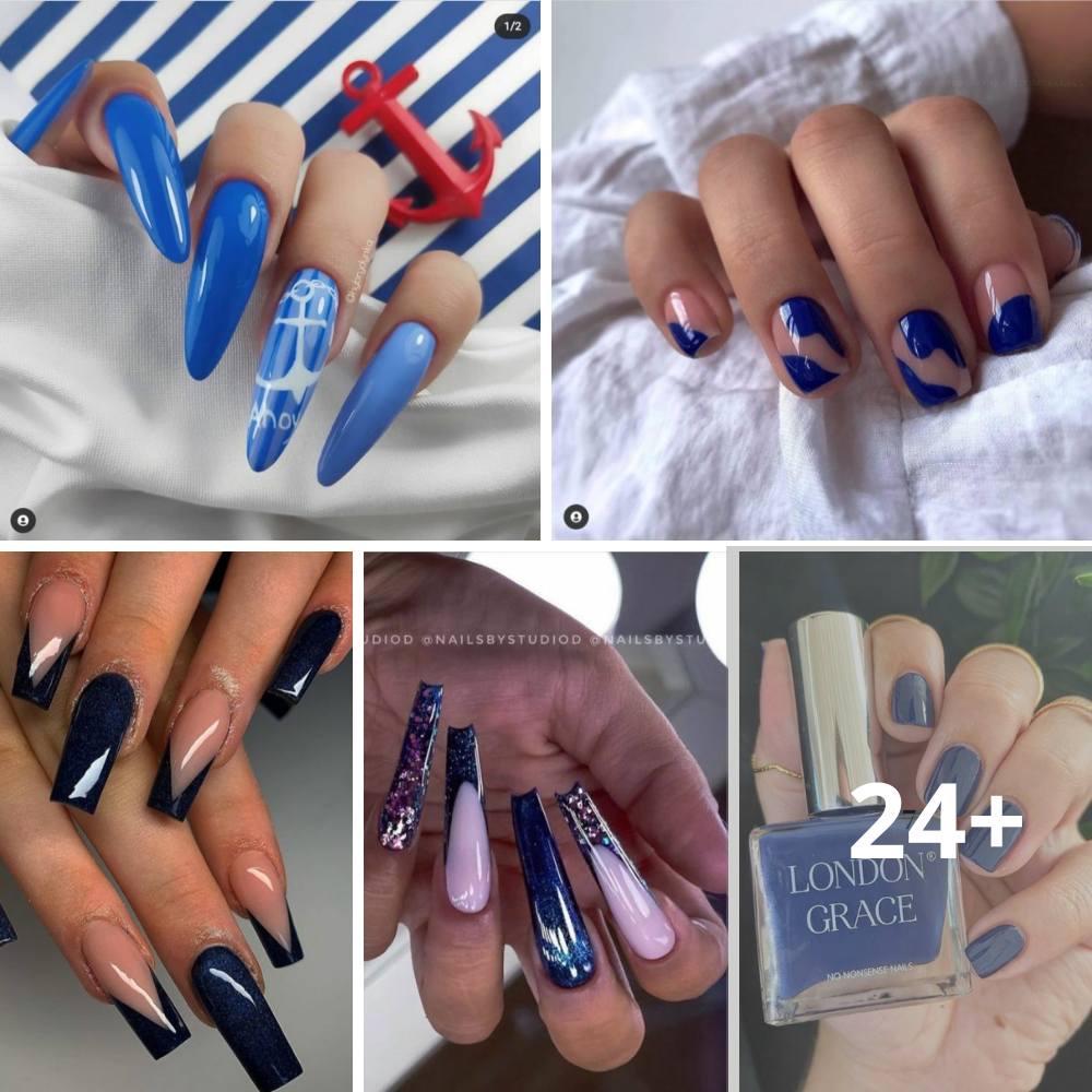 Fantastic Blue Nail Designs For Fall 2023