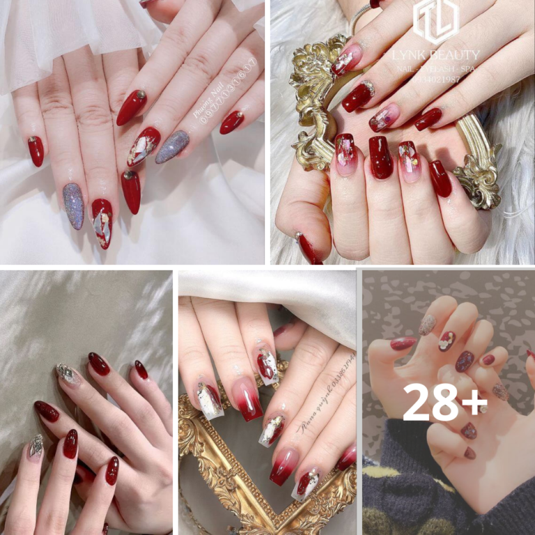 20 Best Short Red Nails For A Romantic Date With