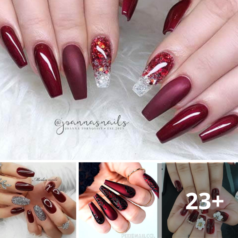 20 Catchy Red Nails That You Can Rock Year-Round
