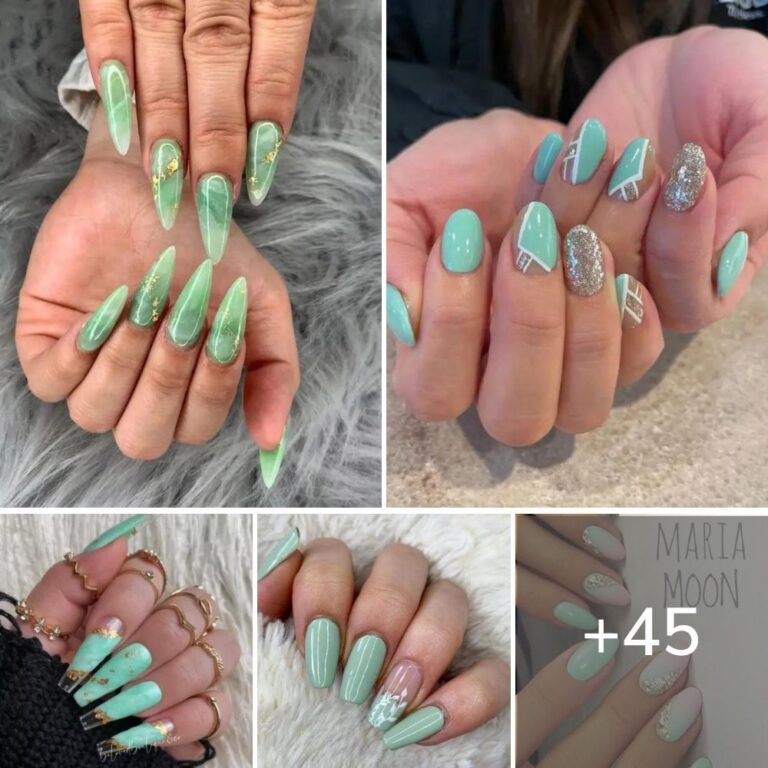 45+ Gorgeous Mint Green Nails To Try This Year