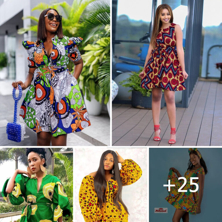 20 PHOTOS: Cute Ankara Short Dress Styles