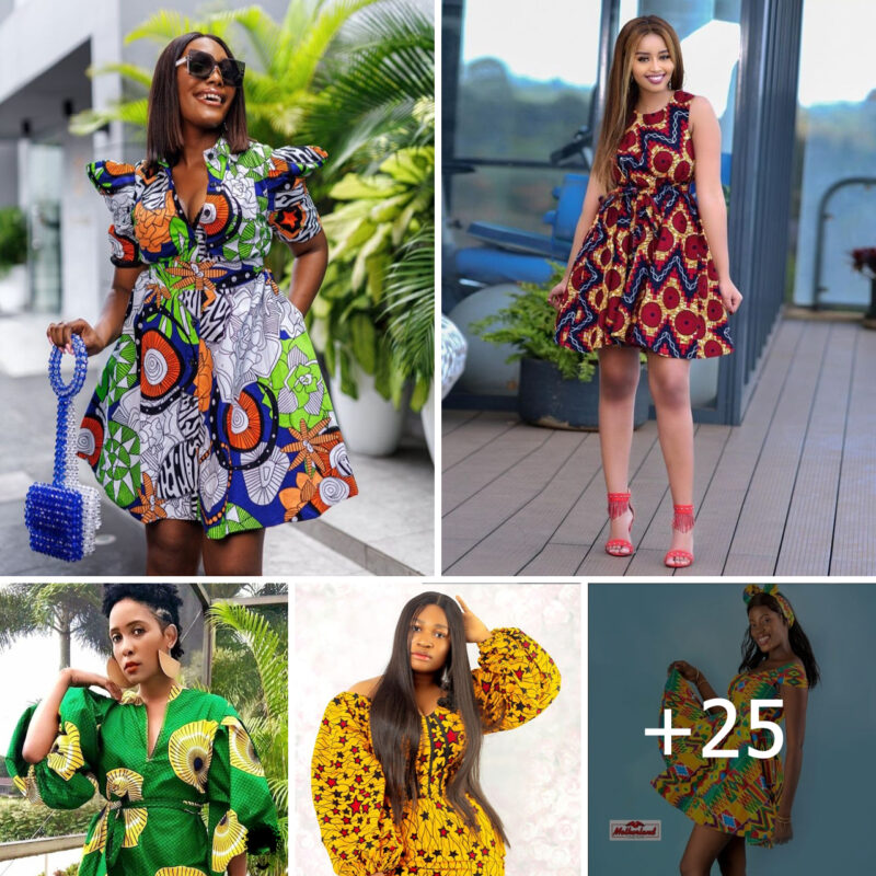 20 PHOTOS: Cute Ankara Short Dress Styles