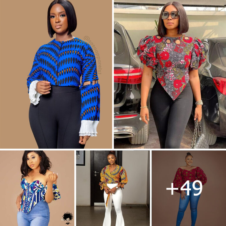 49 PHOTOS: Ankara Blouse Styles.