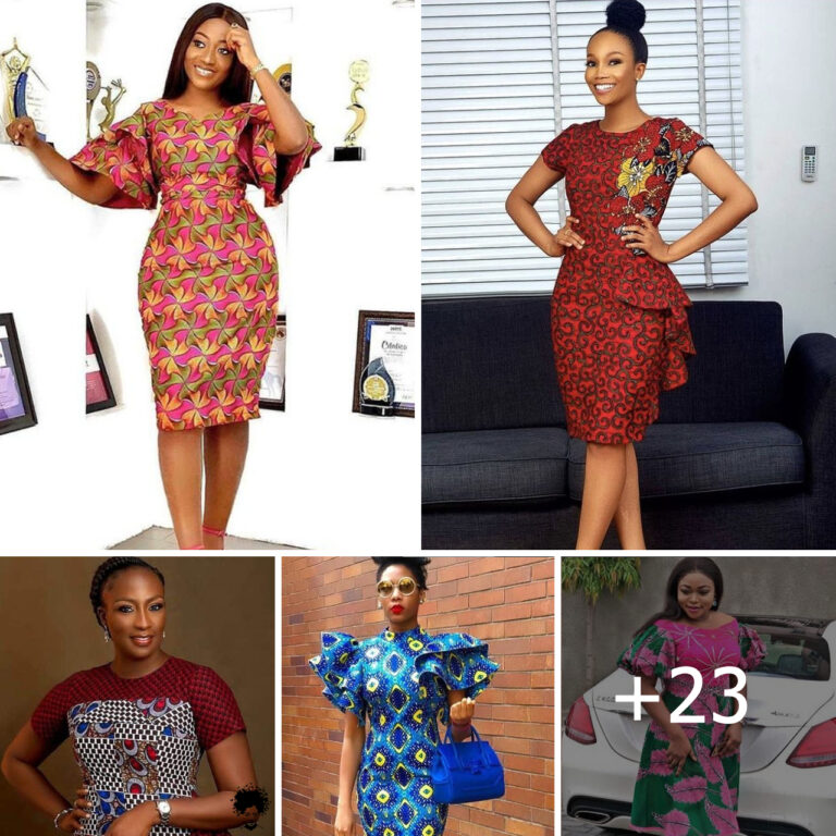 23 PHOTOS: Cute Ankara Midi Gown Styles