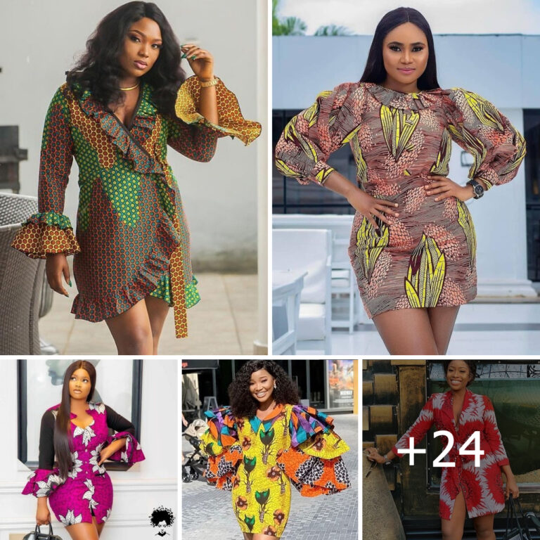 24 PHOTOS: Fascinating Ankara Short Gown Styles
