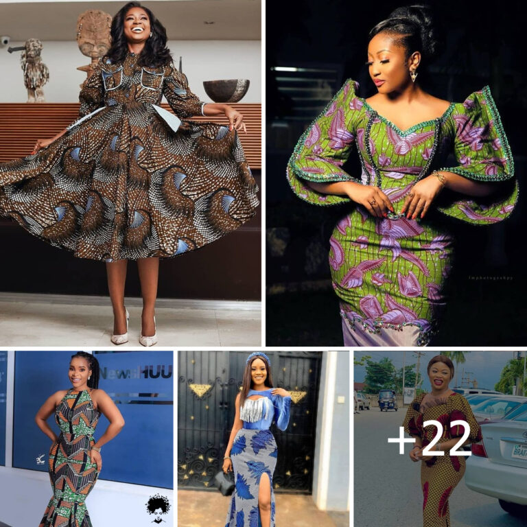 22 PHOTOS: Ankara Long Gown Styles