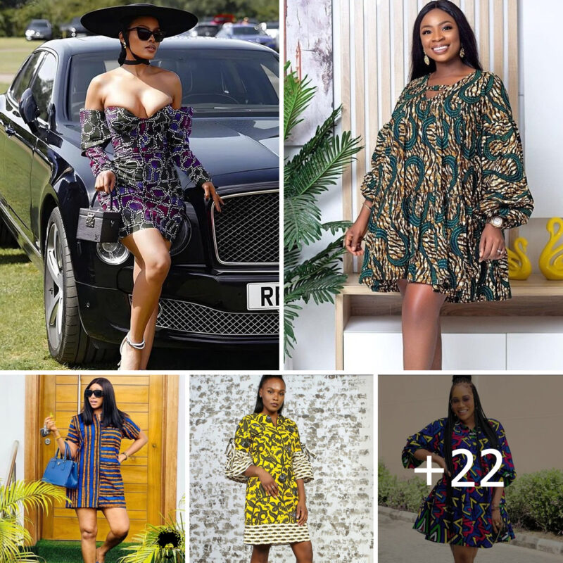 22 PHOTOS: Nice Ankara Short Gown Styles