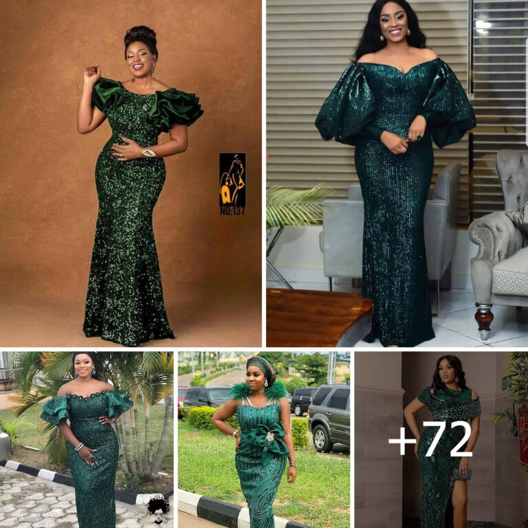 72 PHOTOS: Green Asoebi Styles