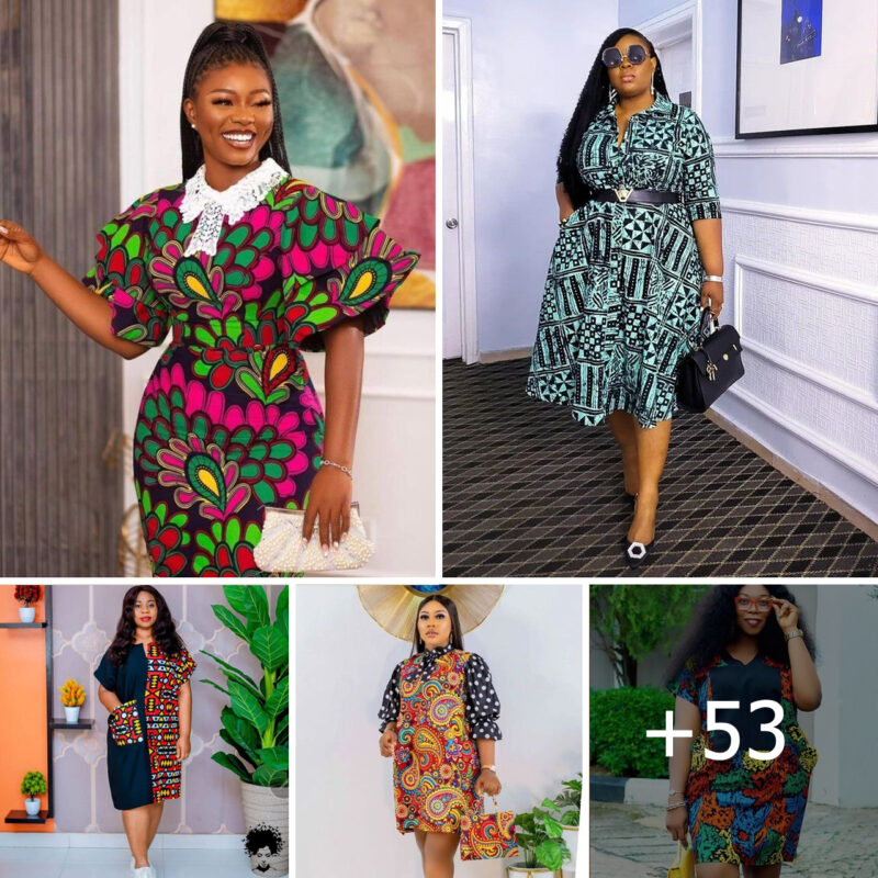 53 PHOTOS: Ankara Short Dress Styles