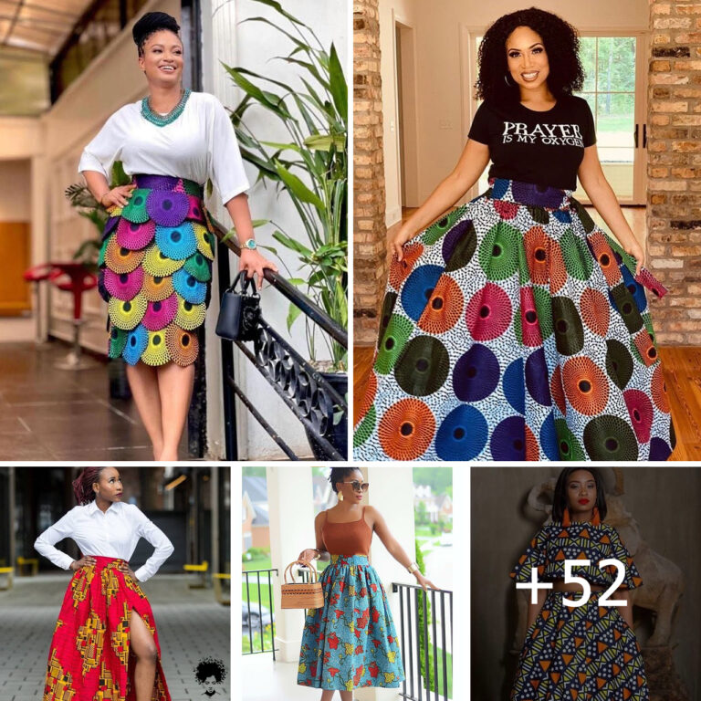 52 PHOTOS:  Ankara Skirt Styles