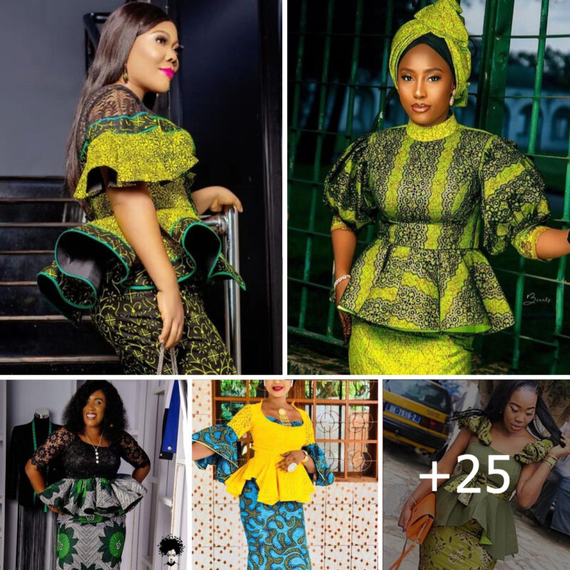 25 PHOTOS: Ankara Mixed Skirt And Blouse Styles.