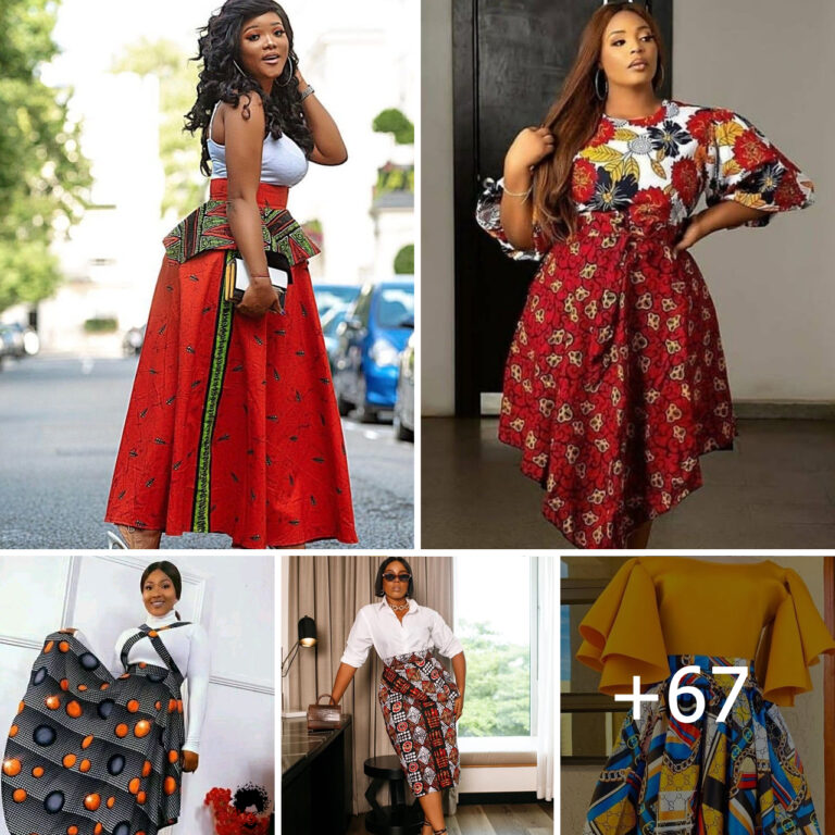 67 PHOTOS: Ankara Skirts Styles 2025