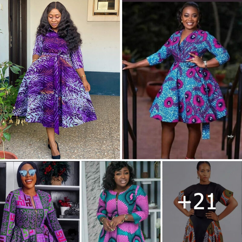 21 PHOTOS: Ankara Short Gown Styles