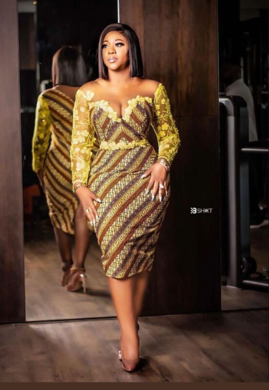 Bodycon Short Sleeve O Neck Ankara Printed Casual Vintage Dress