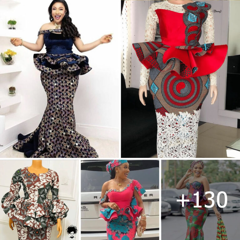 130 PHOTOS: Slit and Kaba Styles Ladies – Skirt and Blouse Styles